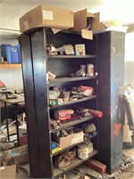 Cabinet w/ Miscellaneous Tools, Sprayer Parts, &