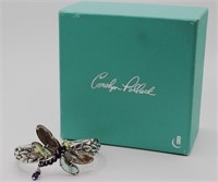 A Carolyn Pollack Sterling Dragonfly Bangle