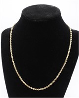 A Ladies 14k Gold Necklace, stamped 14k, .46ozt,