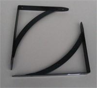 F1)(2) New Metal Shelf Brackets, 9.75" x 7.75"