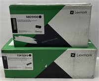 Lot of 2 Lexmark Toner Cartridges - NEW $880