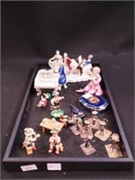 Miniatures including china figurines of