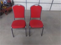 2 Red chairs