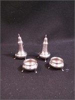 Sterling silver including pair of 4 1/4" pepper