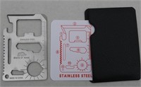 G) Stainless Steel Emergency Tool, Wallet Size