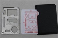 G) Stainless Steel Emergency Tool, Wallet Size