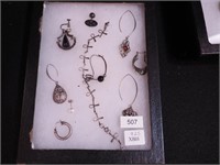 Group of sterling jewelry including eight