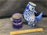 Vintage Ashley Belle Koi Fish Vase