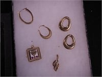 Group of 14K gold including pendant with