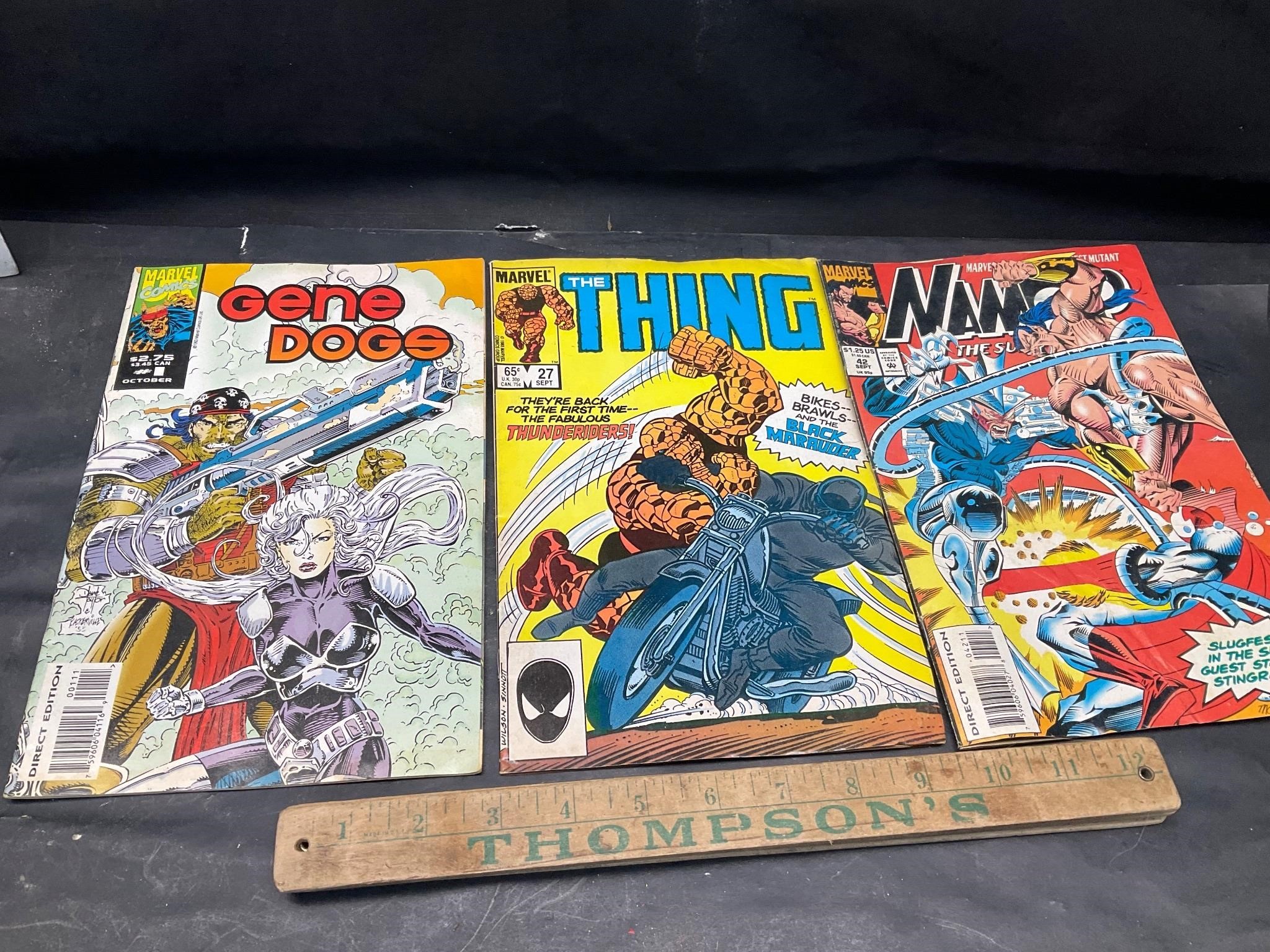 3 vintage comic books