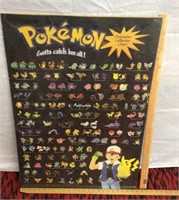 E4)Complete Pokémon puzzle needs frame has plastic