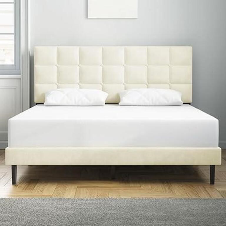 Full - Molblly Upholstered Bed Frame - NEW $190