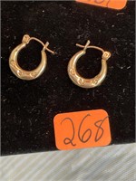 10k Gold Horseshoe Earrings
