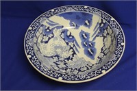 An Antique Signed Blue and White Bowl