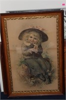 A Victorian Picture of a Young Cute Girl