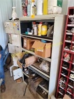 File Cabinet & Contents - Wire, Caulk, Grease,