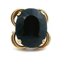 18ct Y/G Sapphire 18.25ct ring