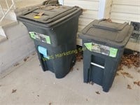 64 Gallon & 32 Gallon Trash Cans