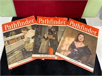 3 PATHFINDER MAGAZINES FROM THE 1940'S