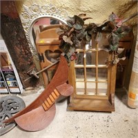 Oval Ornate Mirror, Heart Wall Shelf, Stairway to