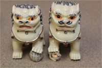 Male and Female Resin Foo Lions