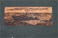 A Carved Wood Panel