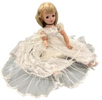 Madame Alexander 20" Bride doll - dress torn,