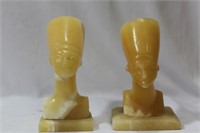 A Pair of Onyx Egyptian Figurines