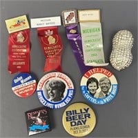 Democratic Delegate Badges & Buttons, Peanut