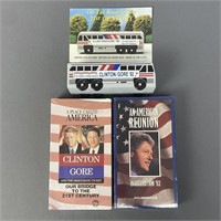 Bill Clinton Bus and VHS Tapes