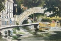 Richard Weers Riverwalk Watercolor Painting