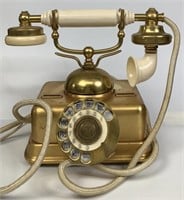 Antique Aktieselskab Brass & Bakelite Telephone
