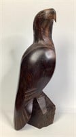 Vintage Carved Ironwood Hawk Bird