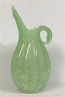 Lefton Lime Green Ribbed Pitcher