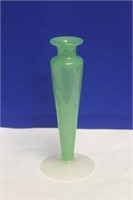 Small Jade Colour Steuben Glass Vase
