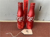 Red Aluminum Coca Cola Bottles