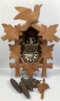 Antique W. Germany Cuckoo Wall Clock With Dancers