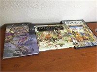 Lot Of 3 Large Format Books Dinotopia Beasts Etc