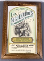 Dr McGillicuddy's Schnapps Advertising Mirror