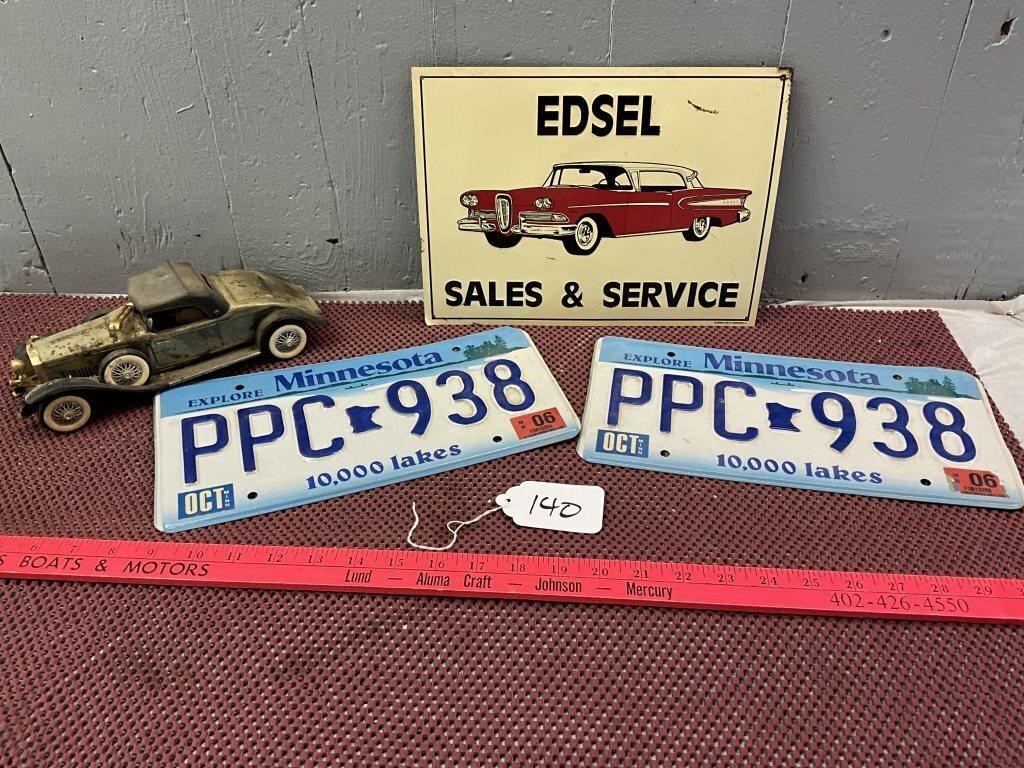 Edsiel Sign And Plates
