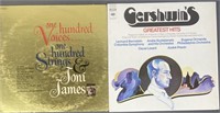 Two Vinyl LP Records 100 Voices & Gershwin