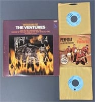 Ventures Vinyl LP Album & 3 45 Singles