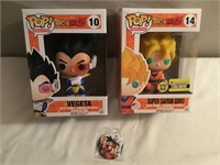 Funko Pop Dragon Ball Z Vegeta & Goku Figures