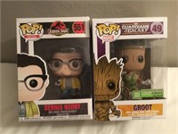 Funko Pop Jurassic Park & Groot Collectible Figs