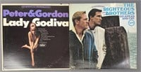 Righteous Brothers & Peter and Gordon Vinyl LPs