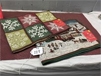 2 New Holiday Tapestries Runners