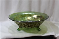 An Imperial Carnival Glass Footed Bowl
