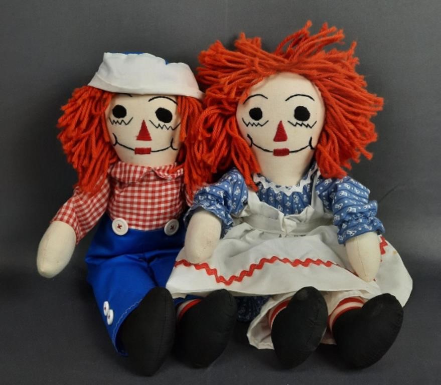 Raggedy Ann and Andy Cloth Dolls