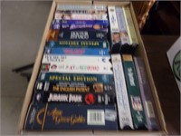 Box of VHS movies approx 30