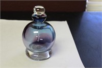 A Signed 1996 Perfume Art Glass Bottle